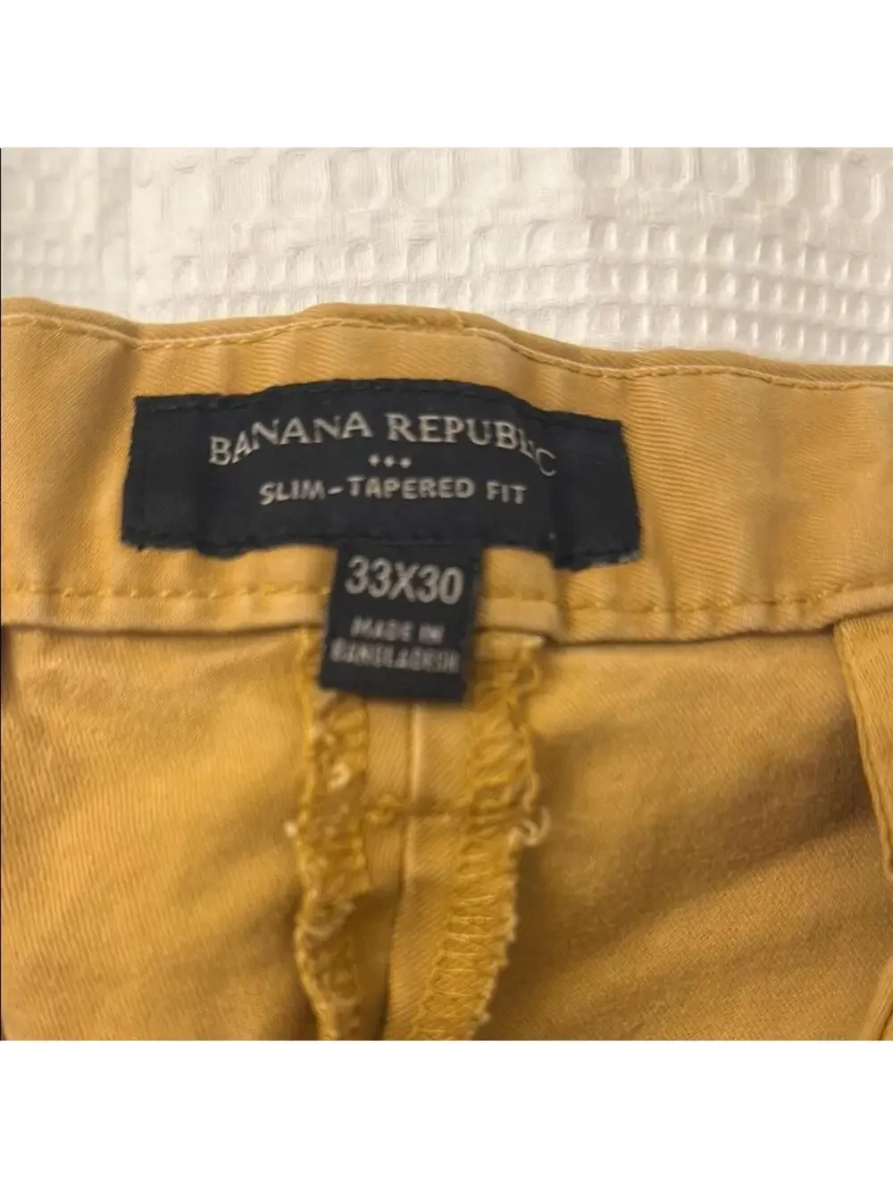 Banana Republic Tan Chinos Straight-Leg Cotton
